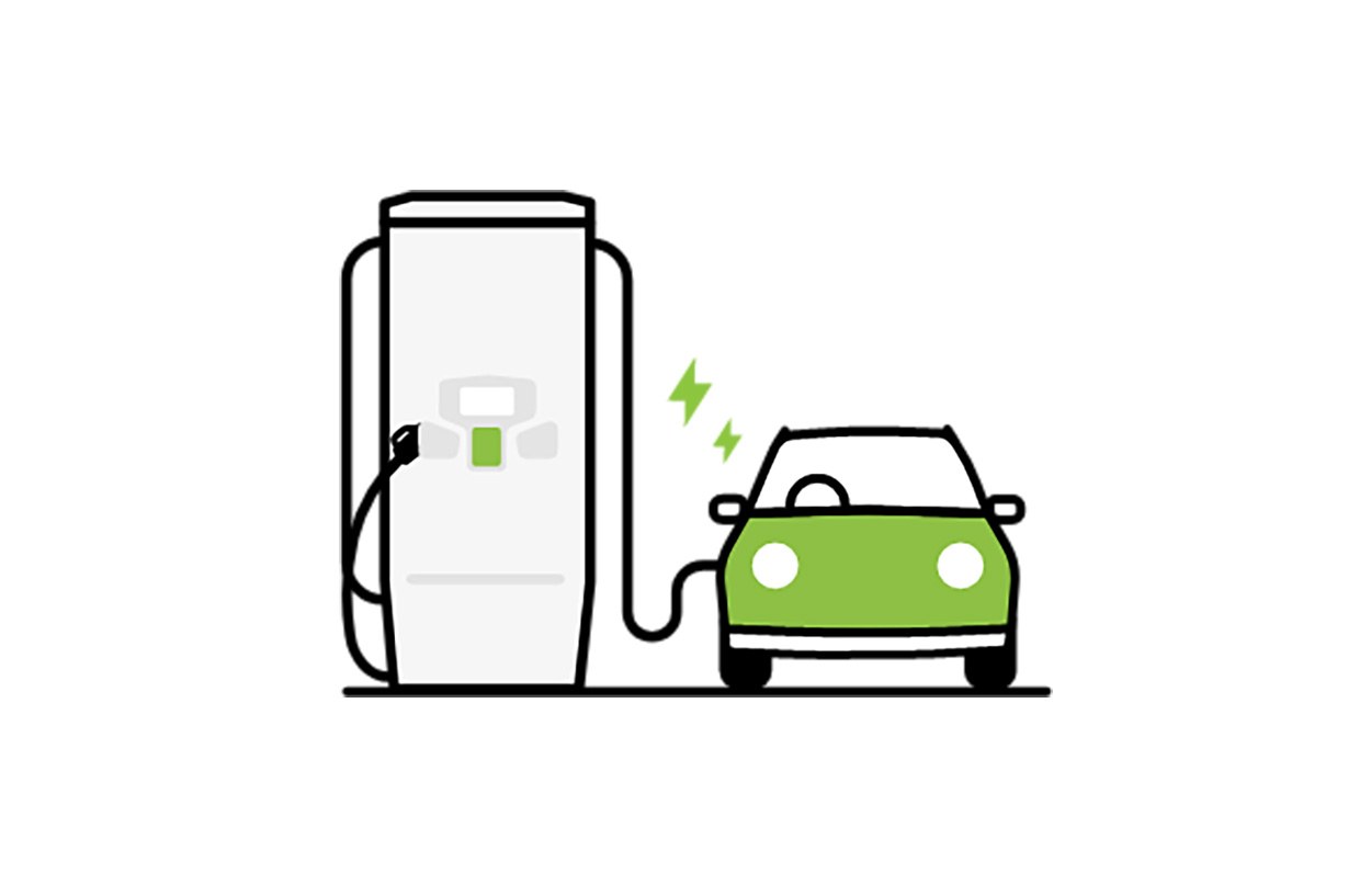 Velocity car charging icon
