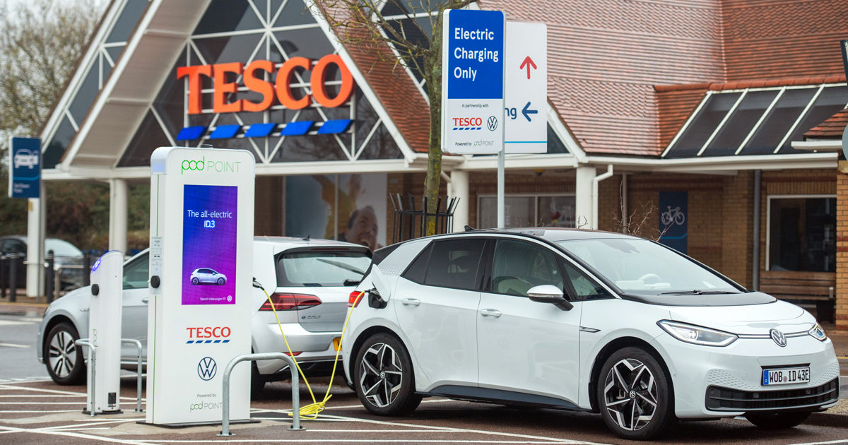 Tesco vw store pod point