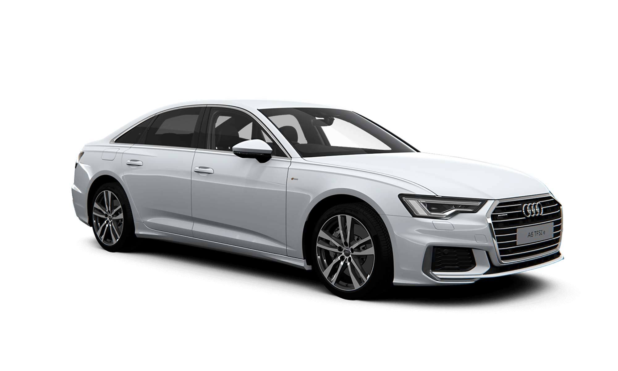 Audi A6 Tfsie White Background