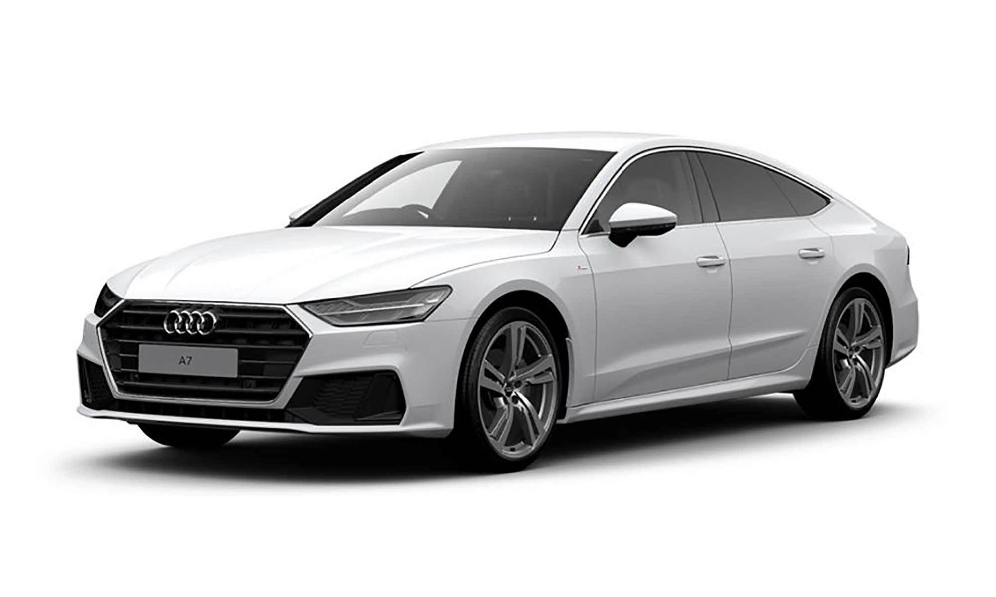 Audi A7 Tfsie White Background 1