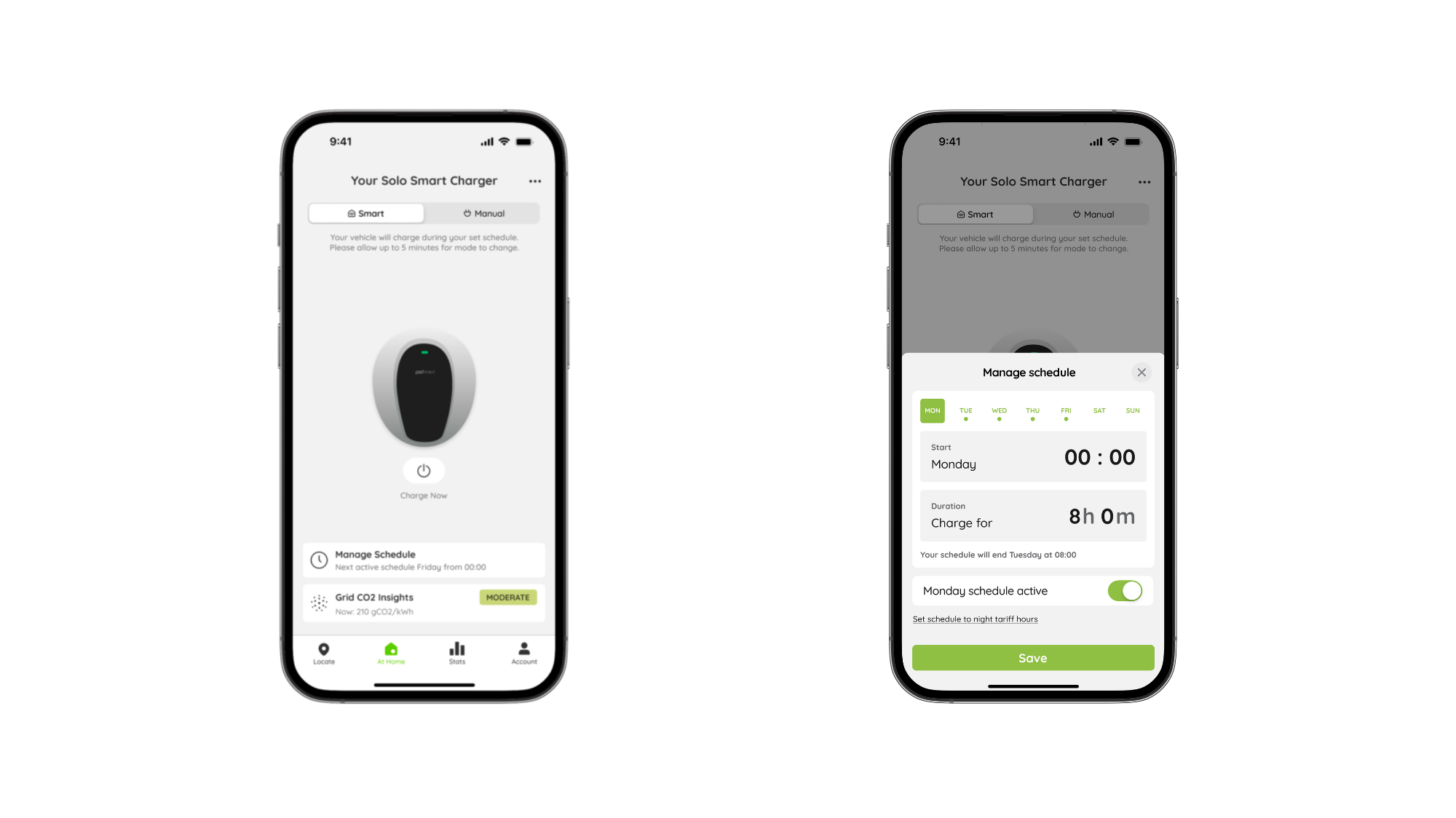 Pod point app schedule charging deals