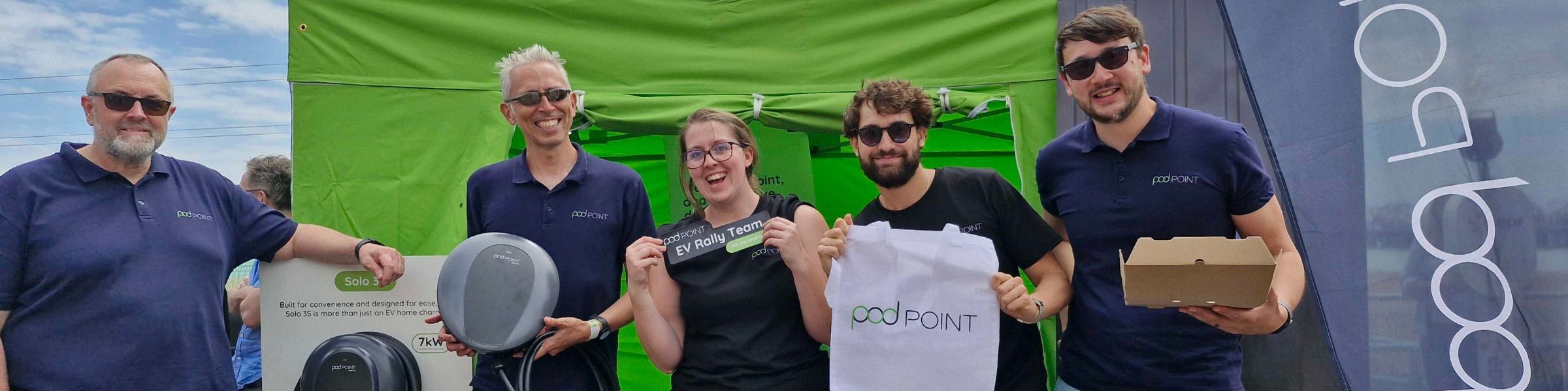 London brighton ev rally 2024 pod point team