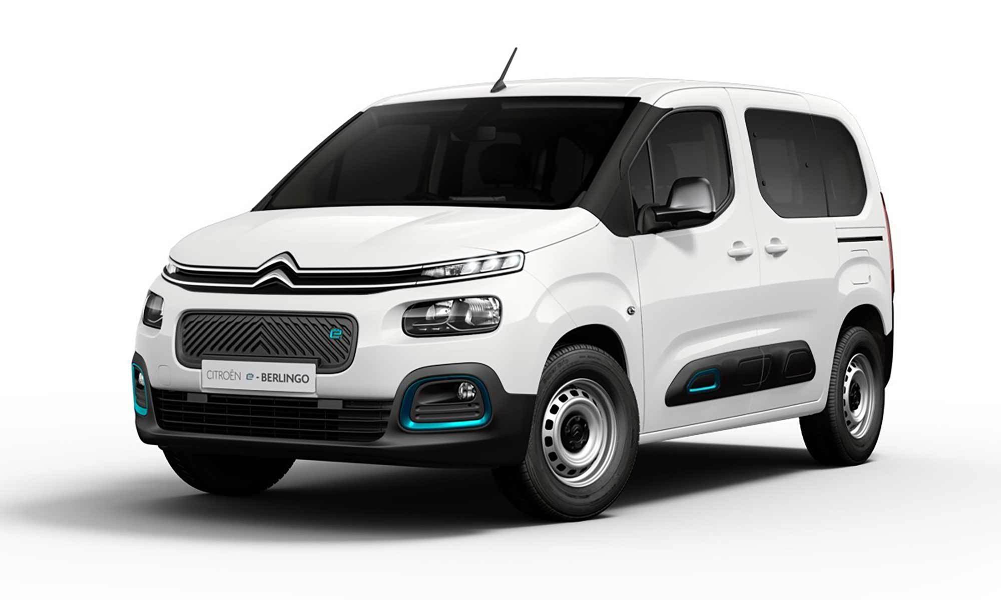 Citroen E Berlingo White Background