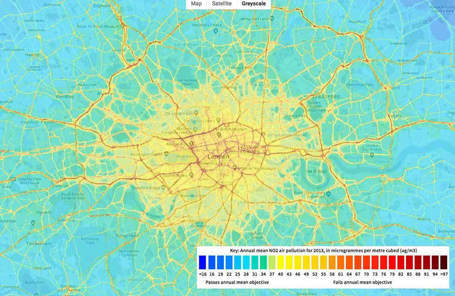 London Pollution Map Blog