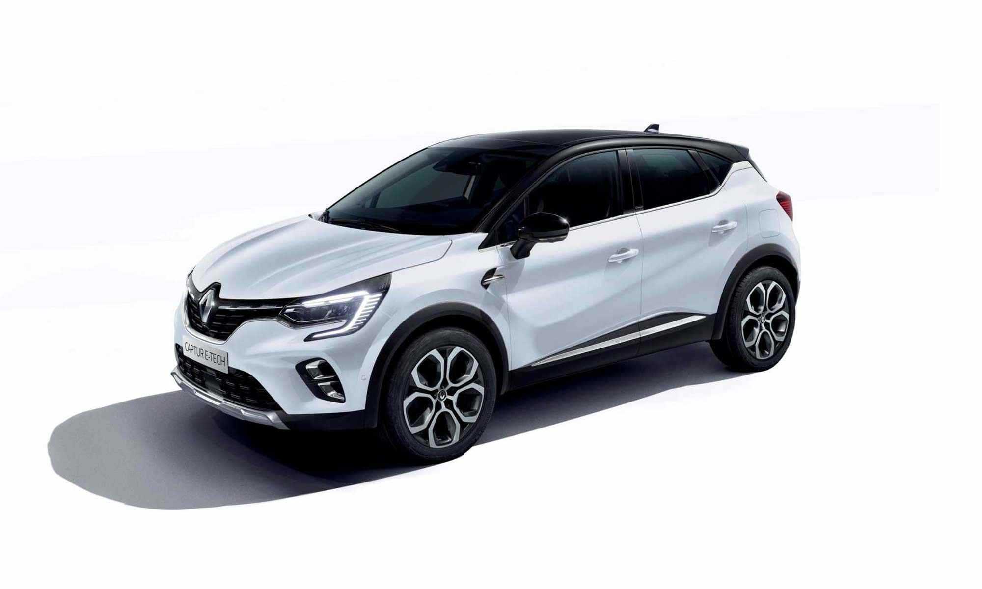 Renault captur e tech white background