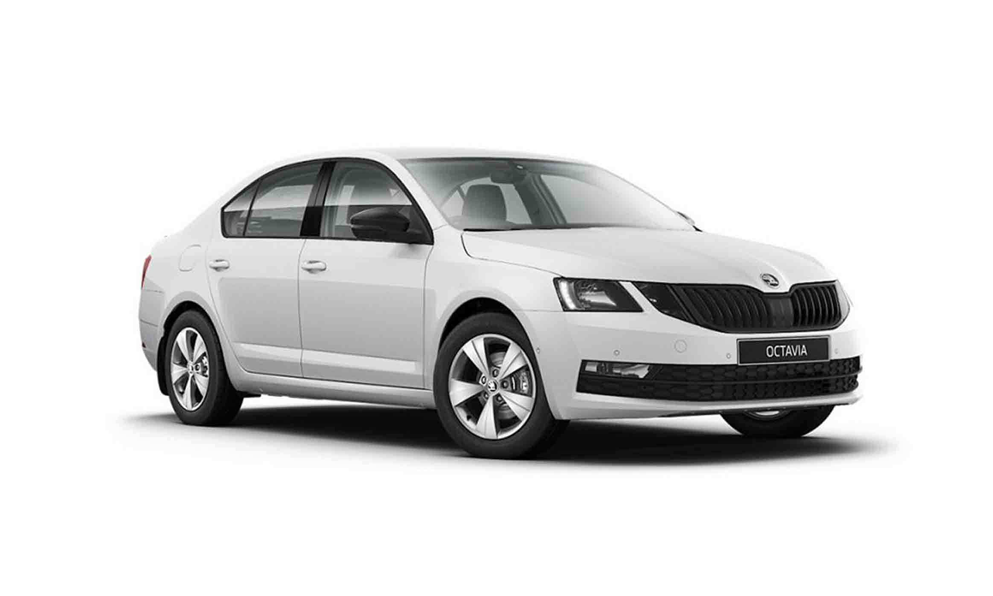 Skoda octavia white background
