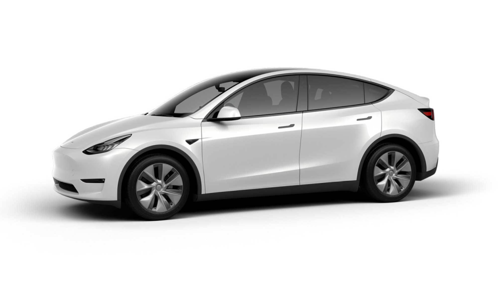 Tesla Model Y White Background