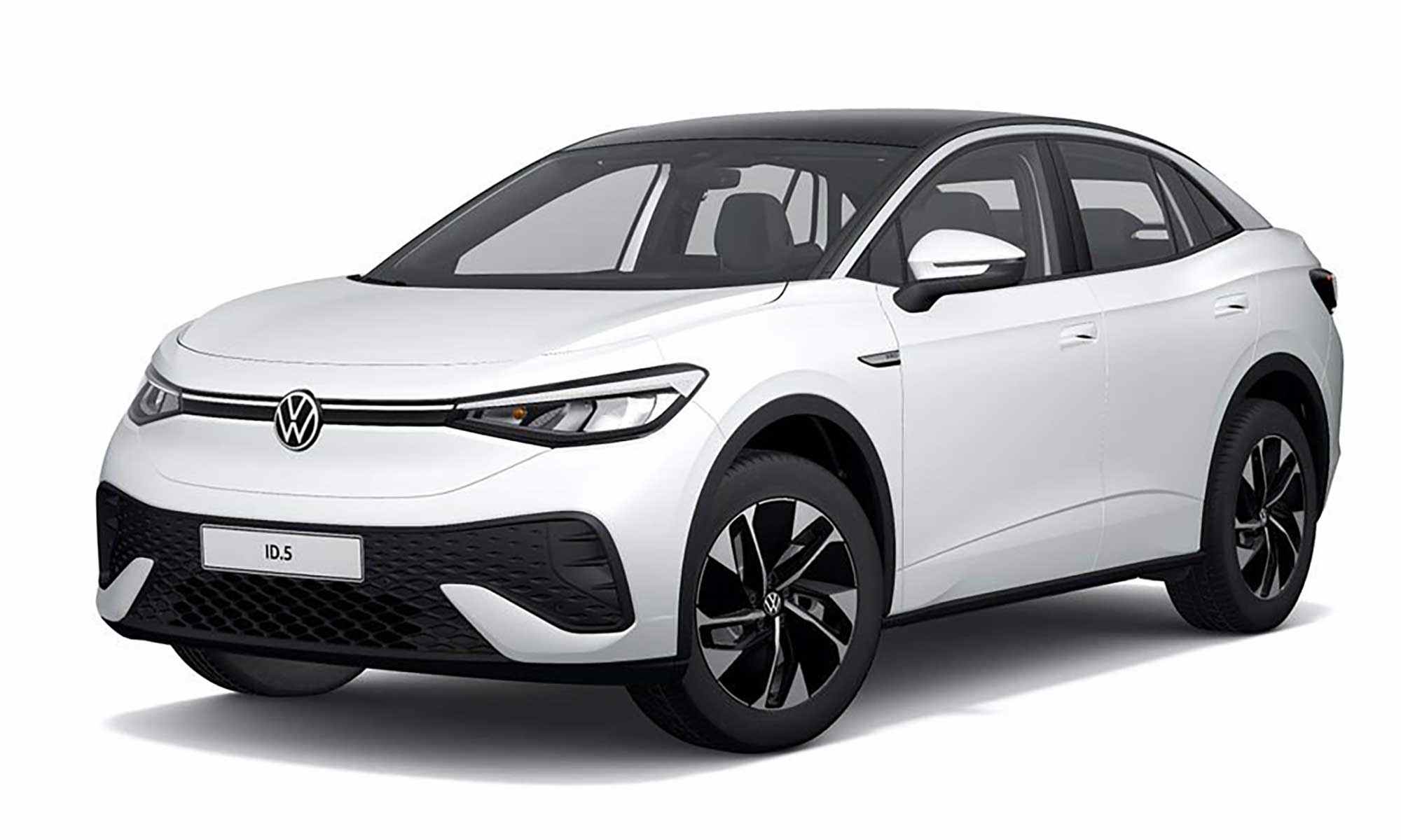 Volkswagen i d 5 white background